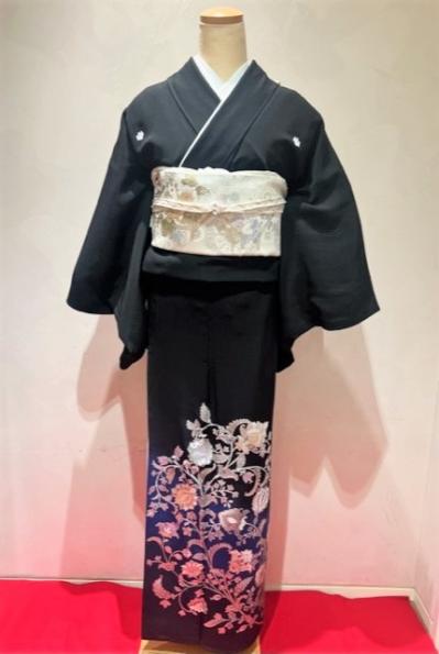 平和屋着物□豪華振袖 駒刺繍 雲取り花文 暈し染め 金彩 正絹